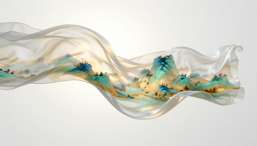 丝缕间流淌的千年山河：超现实水墨金韵