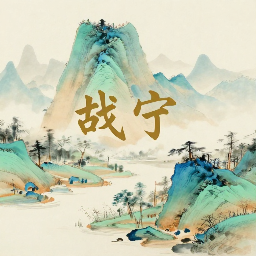 青绿山水意境画卷：古韵悠然的静谧禅意风光