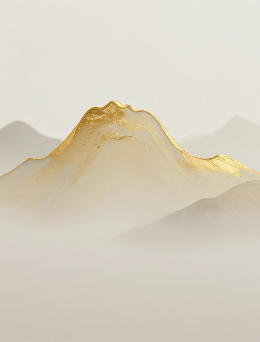 金箔岩彩的东方极简美学背景