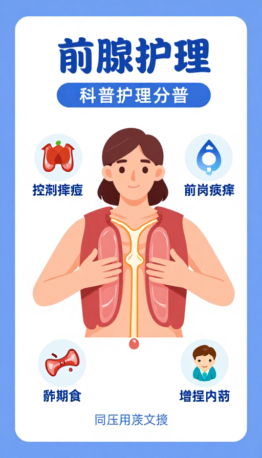 专业的前列腺护理科普插画：清晰易懂的男性健康知识