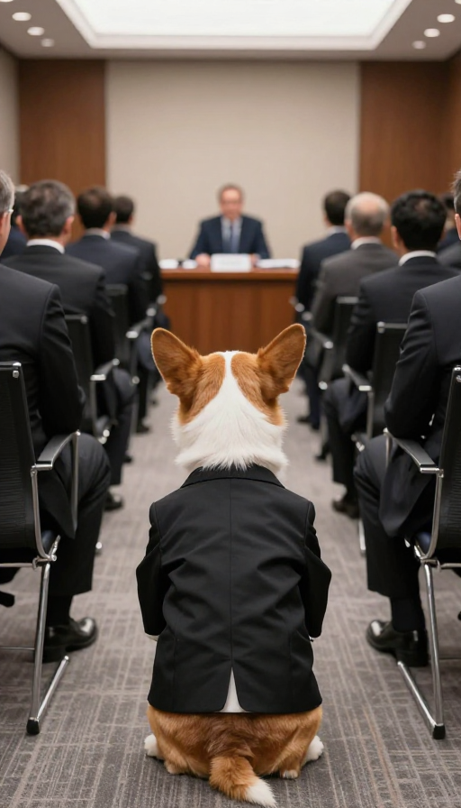 西装犬会：拟人开会萌趣瞬间