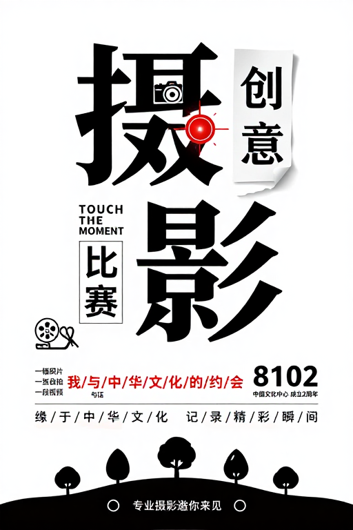 光影中的文化之约：极简摄影创意海报