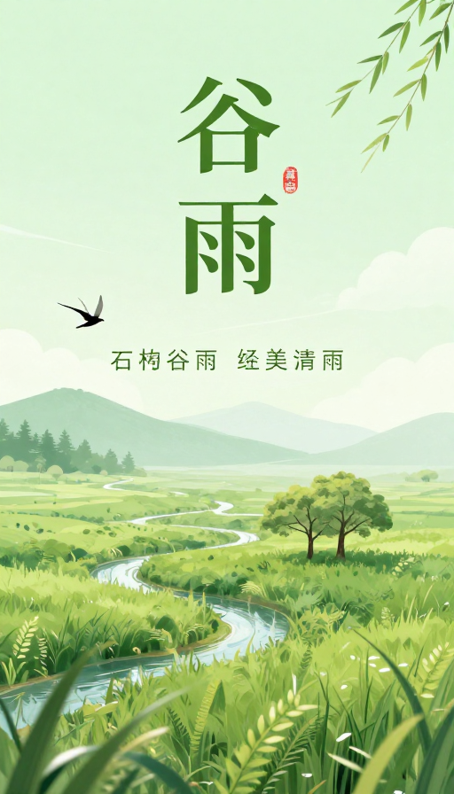 谷雨季·诗意文字海报设计