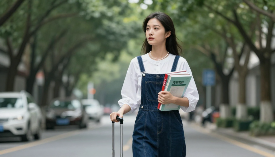 清新校园风：专注学习的都市学子