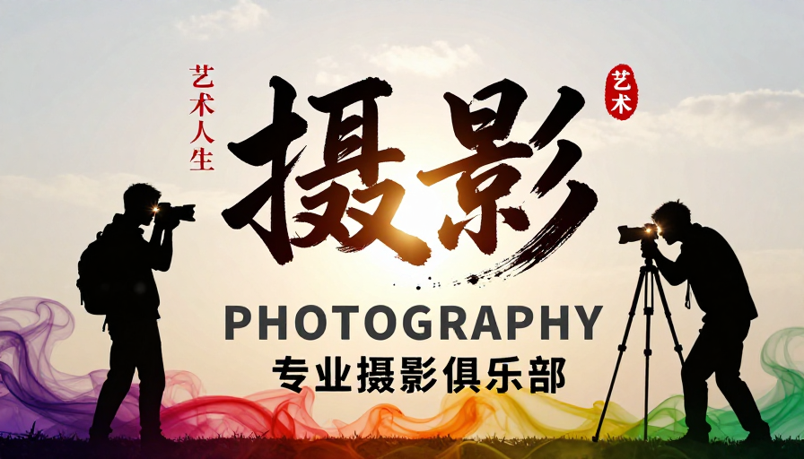 墨韵光影：东方摄影艺术海报