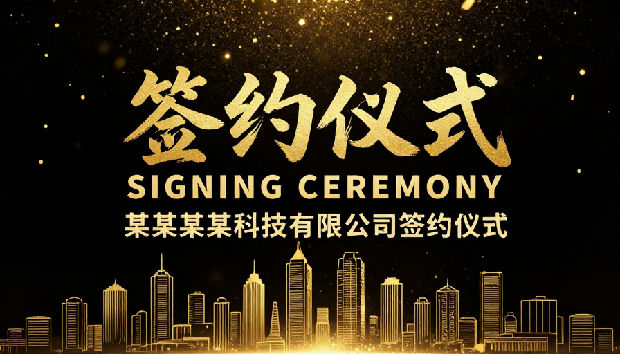 金辉璀璨·商务签约仪式庆典