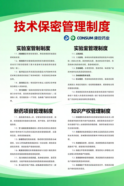 制药企业制度手册：专业严谨双栏设计