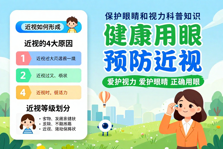 清新护眼科普:健康用眼预防近视