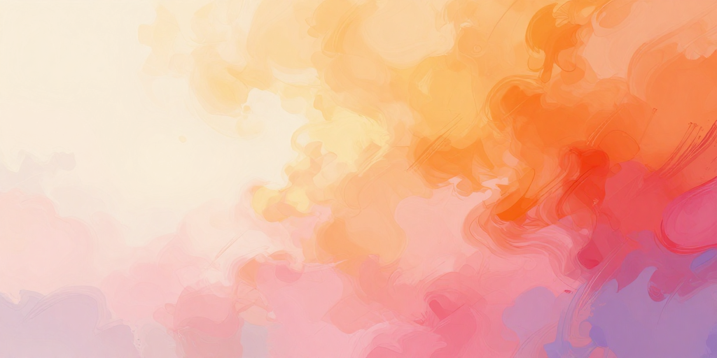 抽象印象派：暖调光影与留白艺术的融合