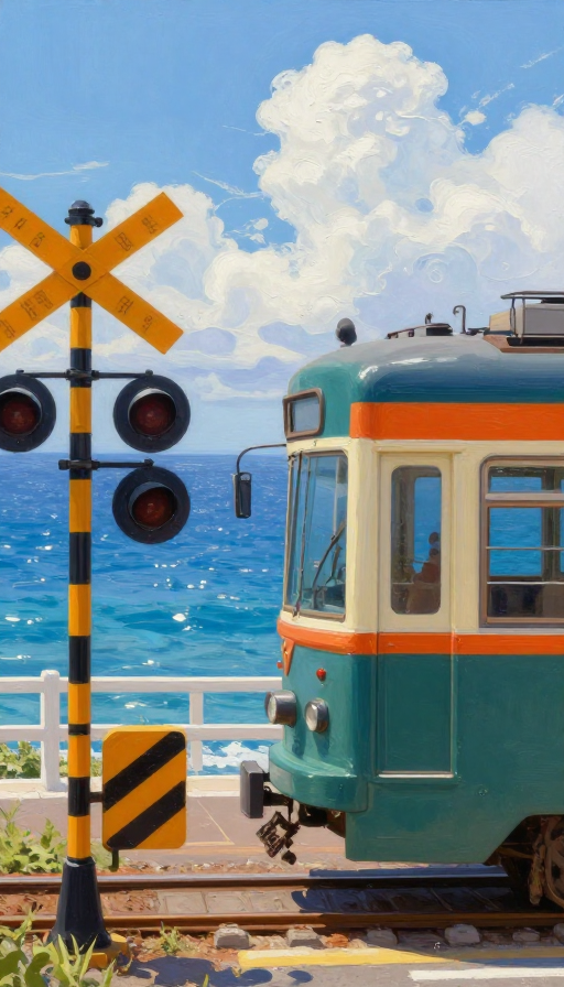 蓝海电车:清新实拍海滨风光