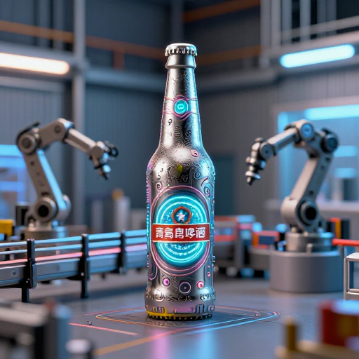 青岛啤酒未来科技工厂微缩模型展示