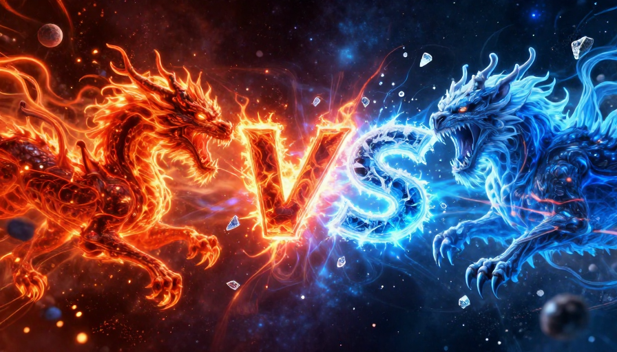 熔岩与冰霜宇宙能量VS对撞 深空张力视觉