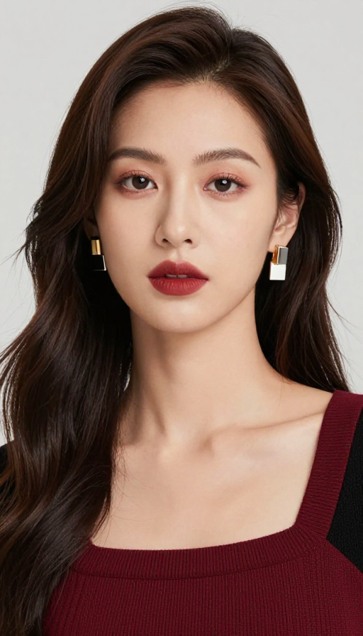 亚洲女性时尚人像摄影，柔光质感展现美妆与穿搭魅力