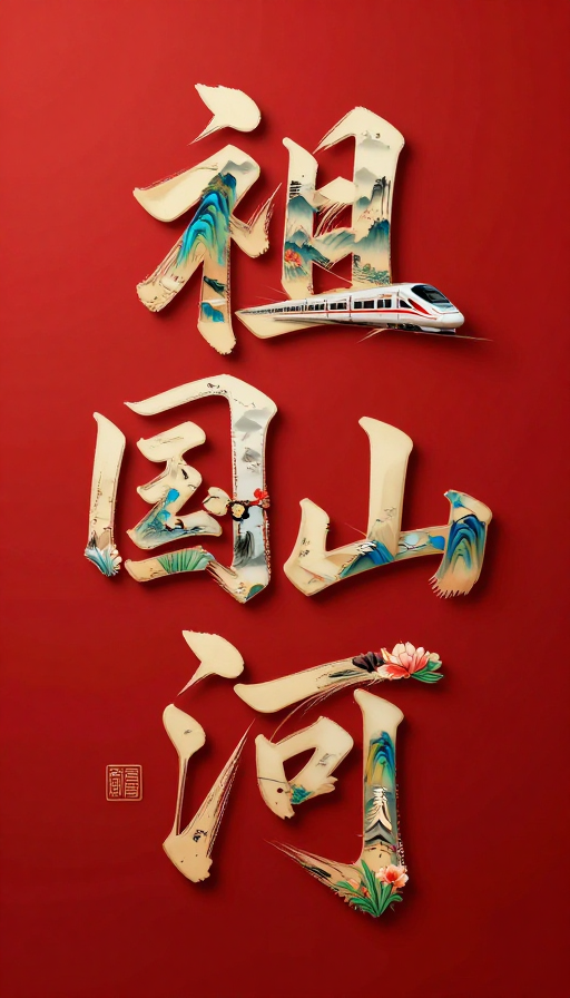 墨韵山河：立体‘和谐号’与笔墨交融的中华风采