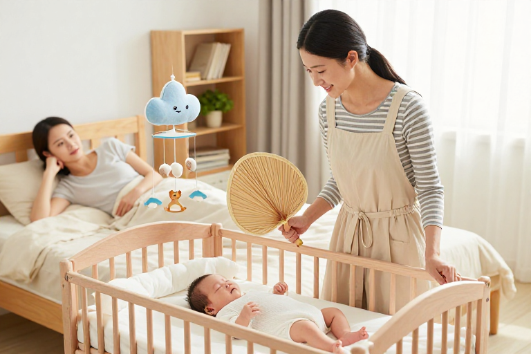 温馨母婴护理：母亲守护新生儿的宁静时光
