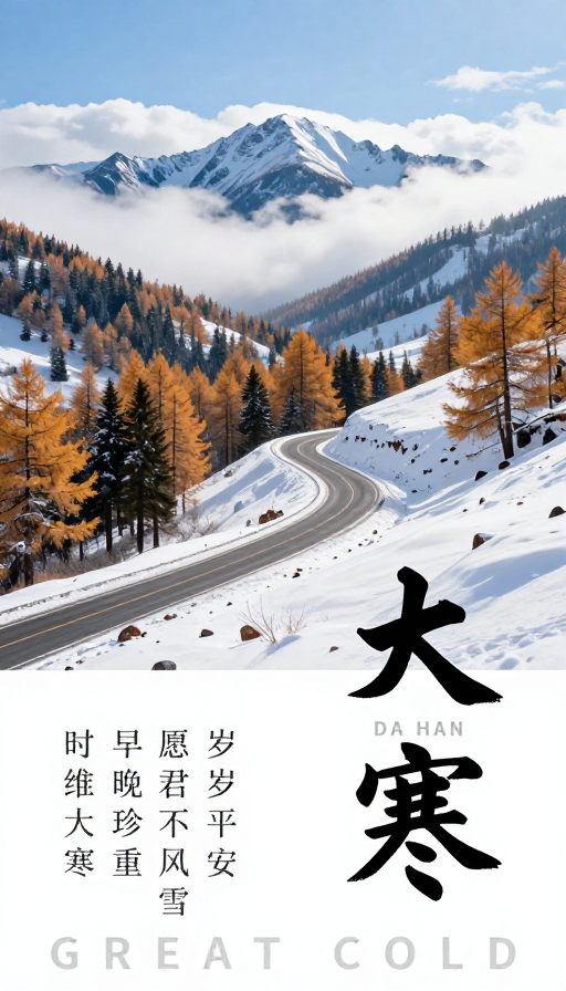 大寒雪景：清冽冬日里的诗意画卷