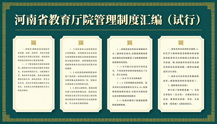 河南省制度管理海报展示