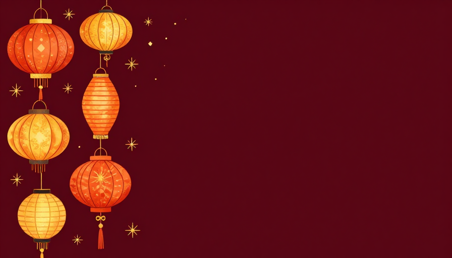 中式灯笼与星芒的静谧庆典