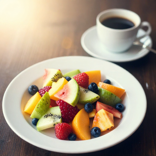 艺术水果沙拉与咖啡：治愈温暖复古风