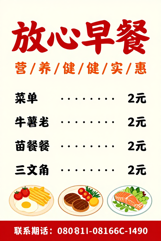 安心营养早餐 实惠之选