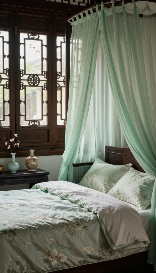 新中式卧室雅韵：光影与木质纹理的诗意栖居