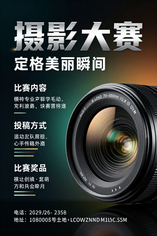 光影艺术：2024摄影大赛官方视觉海报