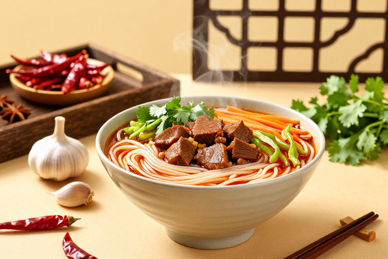 暖光中式牛肉粉:传统风味诱人呈现
