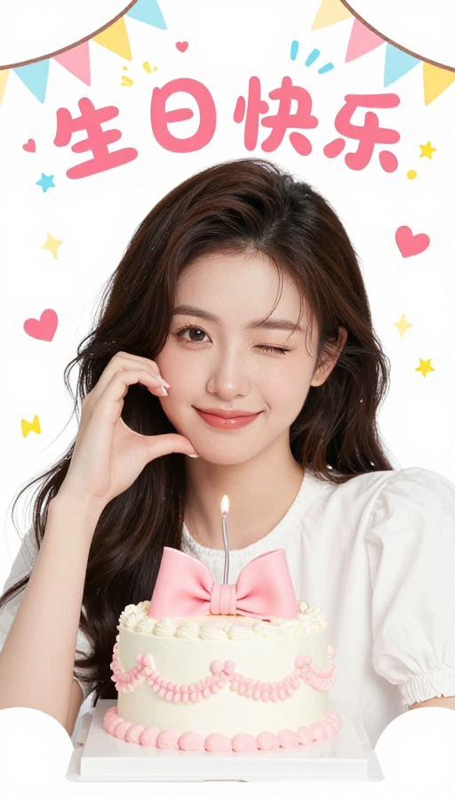 璀璨生日庆贺：精美贺卡与温馨氛围