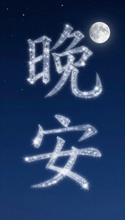星空织就'晚安'：静谧夜空的温馨艺术