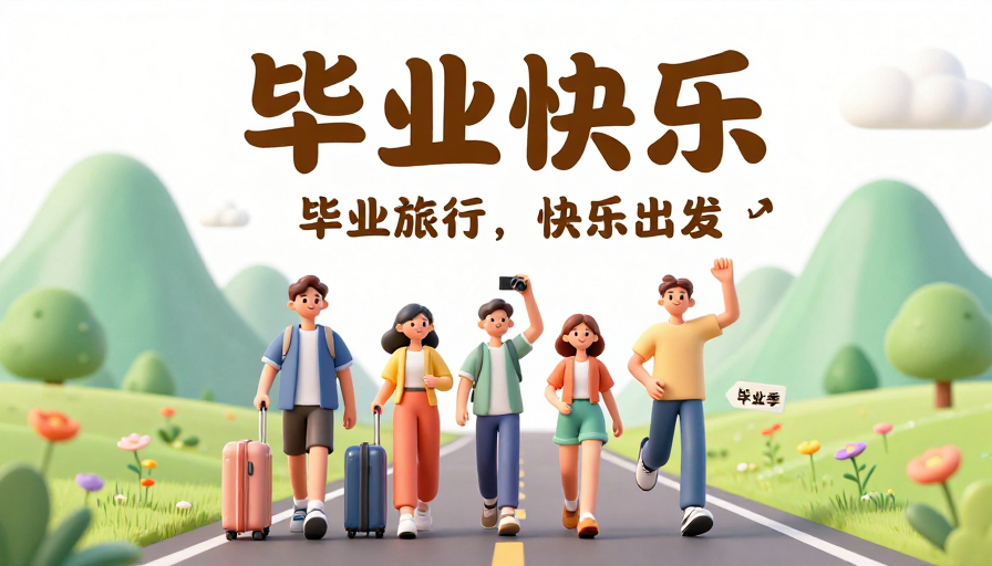 毕业快乐旅行：青绿花海中的青春足迹