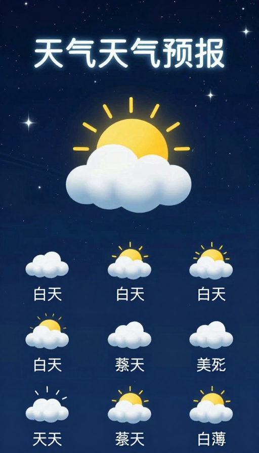 未来气象：科技感天气预报视觉呈现