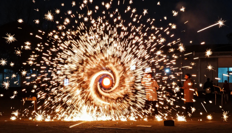 非遗之夜：铁花匠人的璀璨技艺