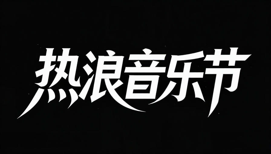 热浪音乐节：抽象动感字体设计，展现独特视觉冲击力