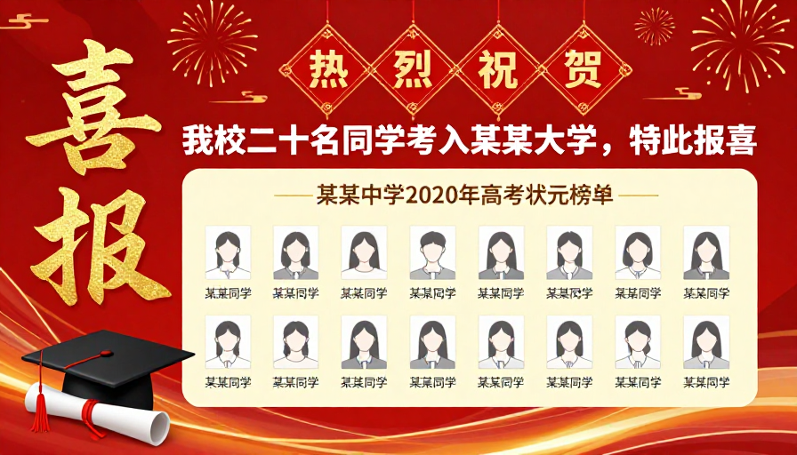 喜贺升学：我校20名学子金榜题名
