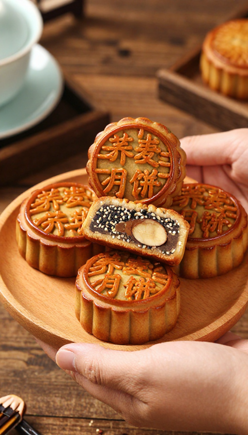 传统荞麦月饼的诱人风味