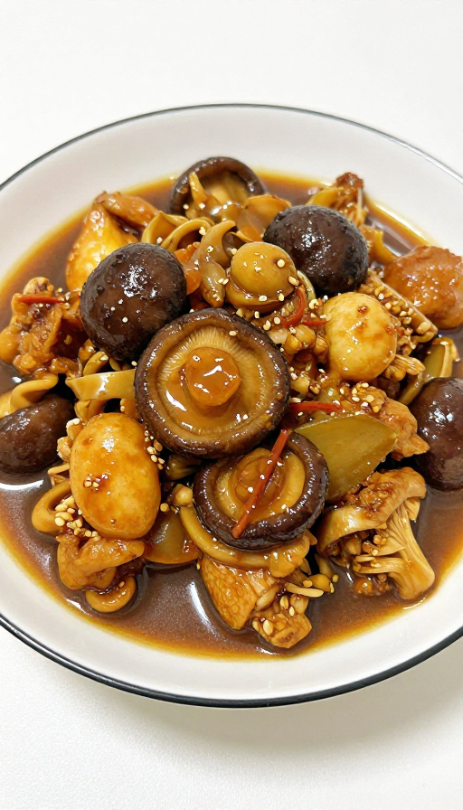 东北经典:小鸡炖蘑菇的美味呈现