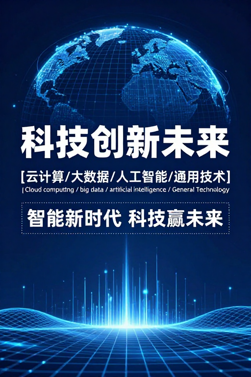未来科技视觉盛宴:深蓝光影中的智能创新引领