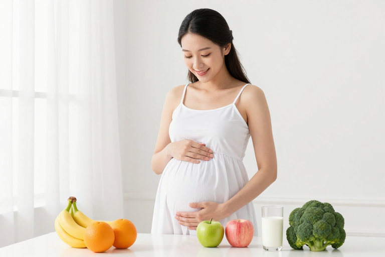 孕妈妈健康营养时刻：白纱柔光下的温馨与活力