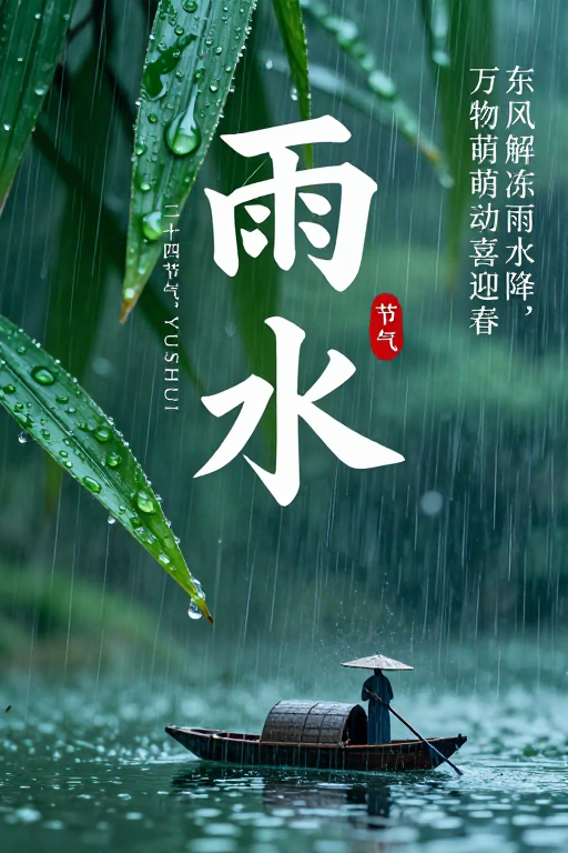 二十四节气·春雨润物：传统书法与自然意境的交融