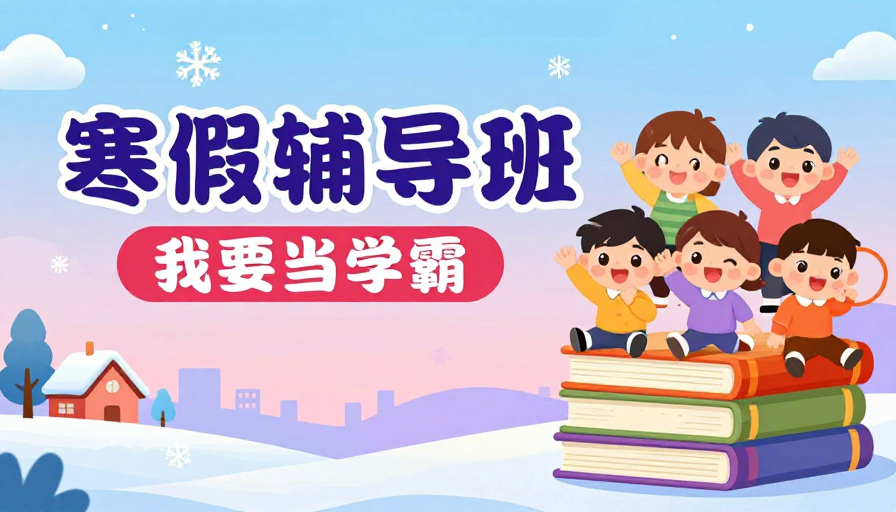 冬日活力寒假辅导班:快乐成长,我要当学霸