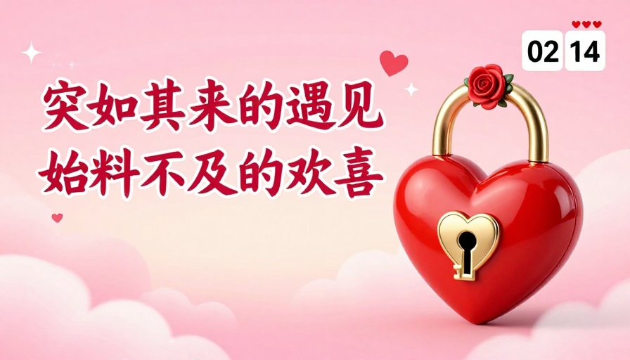 情人节浪漫氛围:心锁与爱意的梦幻邂逅