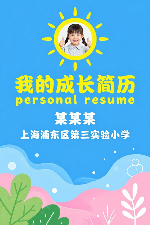 阳光女孩的成长故事:活力简历设计