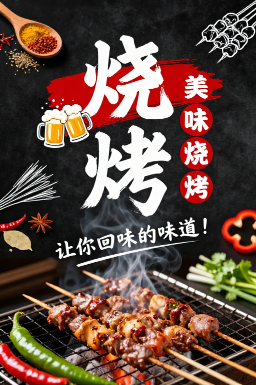 烟火气十足的沉浸式中式烧烤盛宴