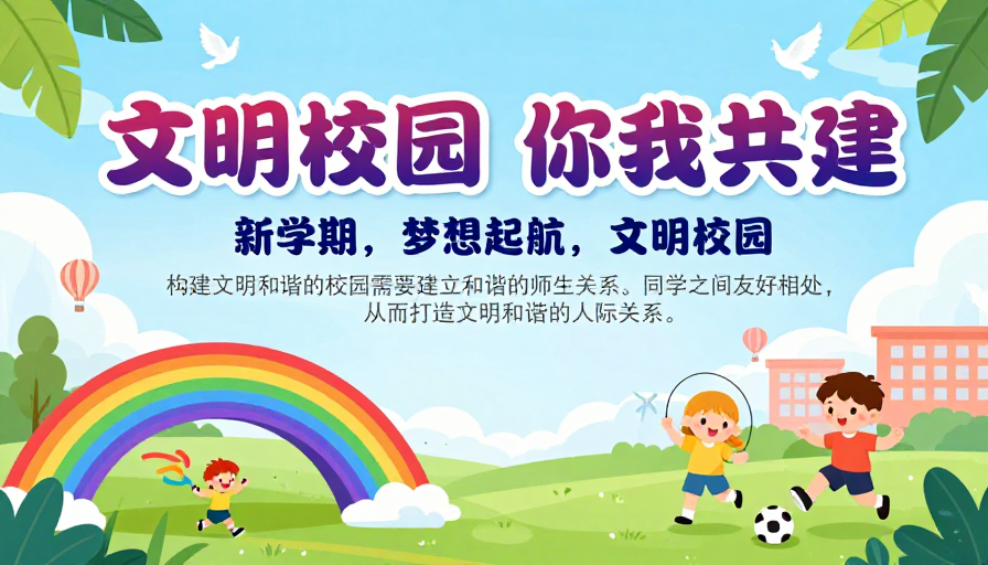 文明校园共建·新学期梦想启航