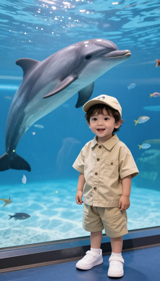 温暖时光：小男孩与海豚的海底奇遇