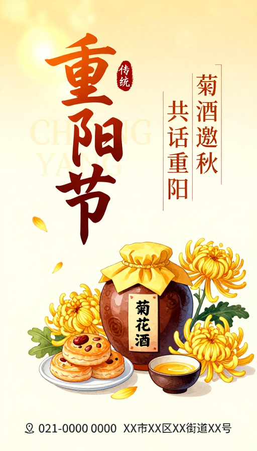 重阳节传统文化艺术海报设计