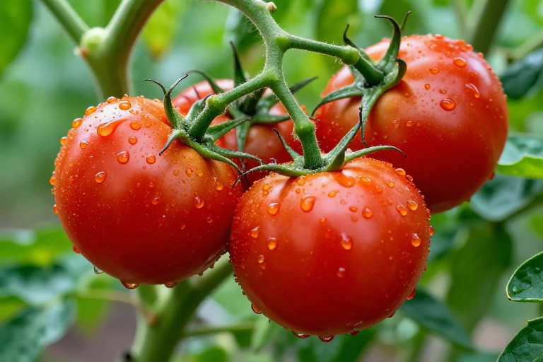 鲜红饱满番茄高清摄影展示