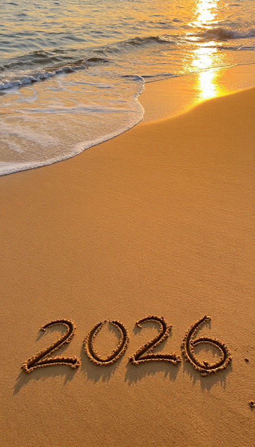 时光流转:2025至2026沙滩年轮