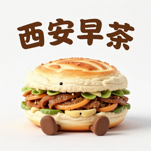 毛绒肉夹馍玩偶：西安早茶的创意UE5渲染