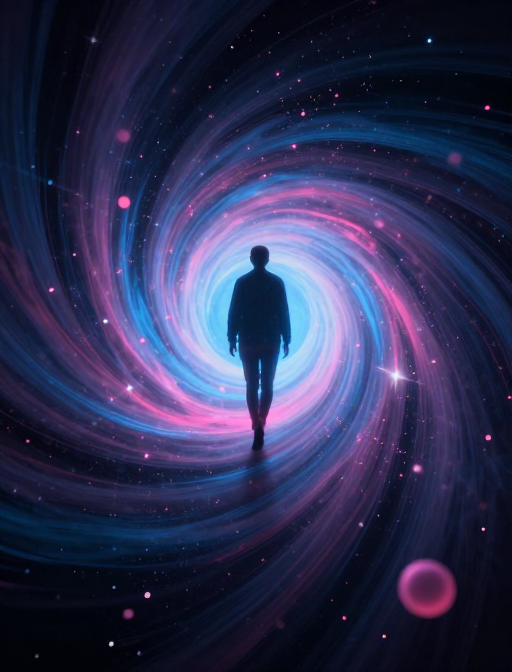 时空漩涡中的粒子狂舞